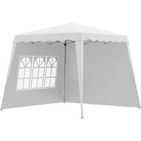 Faltpavillon 2,4x2,4m Pavillon höhenverstellbar Partyzelt mit UV-Schutz von Outsunny