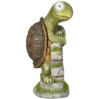 Gartenfigur "Schildkröte" mit LED Solarleuchte von Outsunny