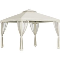 Gartenpavillon Pavillon Gartenzelt mit 4 Seitenwänden 3 x 3 m von Outsunny