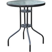 Gartentisch rund Ø60xH70cm von Outsunny