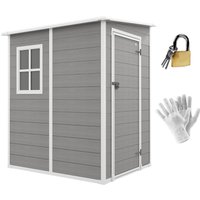 Gerätehaus 1,54m³, Gartenhaus mit Pultdach, 122 x 149 x 192/177 cm Gartenschrank von Outsunny