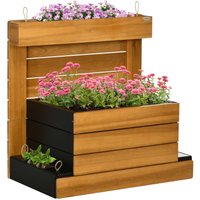Hochbeet mit 4 Pflanzkästen Blumenkasten mit Selbstbewässerungssystem Hochbeet mit 4 Pflanzkästen Blumenkasten mit Selbstbewässerungssystem von Outsunny