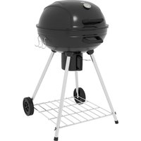 Holzkohlegrill, Campinggrill mit Grillrost, Ablage, Gartengrill mit Aschefänger von Outsunny
