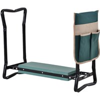 Kniebank Klappbarer Gartenhocker 2-in-1 Kniehilfe mit Werkzeugtasche EVA-Schaumstoff 58 x 28 x 49 cm Kniebank Klappbarer Gartenhocker 2-in-1 Kniehilfe mit Werkzeugtasche EVA-Schaumstoff 58 x 28 x 49 cm von Outsunny
