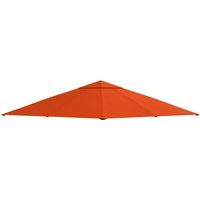 Outsunny Ersatzdach Pavillon Sonnenschutzabdeckung aus Polyester 2,98 x 2,95 m in Orange für Gartenpavillon   Aosom.de von Outsunny