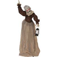 Outsunny 150 cm Halloween Dekoration Halloween Hexe mit LED-Lichter, Soundfunktion, Haustür Deko mit verstellbare Arme, Kopf, Garten Dekofigur in Lebensgröße für Party Aosom Outsunny 150 cm Halloween Dekoration Halloween Hexe mit LED-Lichter, Soundfunktion, Haustür Deko mit verstellbare Arme, Kopf, Garten Dekofigur in Lebensgröße für Party Aosom von Outsunny