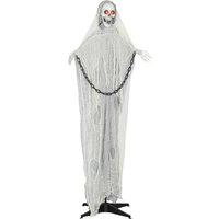 Outsunny 183cm Halloween Dekoration Halloween Sensenmann mit LED-Lichter, Soundfunktion, Haustür Deko mit verstellbare Arme, Kopf, Garten Dekofigur in Lebensgröße für Party Aosom Outsunny 183cm Halloween Dekoration Halloween Sensenmann mit LED-Lichter, Soundfunktion, Haustür Deko mit verstellbare Arme, Kopf, Garten Dekofigur in Lebensgröße für Party Aosom von Outsunny