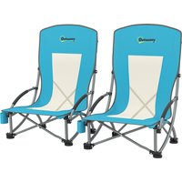 Outsunny 2er Set Campingstühle klappbar Campingstuhl mit Getränkehalter Netzrückenlehne Tragetasche Faltstuhl faltbar Anglerstuhl Outdoor Anglersessel bis 120 kg Gartenstuhl für Garten Strand Aosom Outsunny 2er Set Campingstühle klappbar Campingstuhl mit Getränkehalter Netzrückenlehne Tragetasche Faltstuhl faltbar Anglerstuhl Outdoor Anglersessel bis 120 kg Gartenstuhl für Garten Strand Aosom von Outsunny