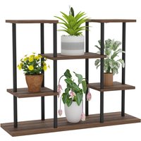 Outsunny - 4-Etagen Pflanzenständer, 61,5 cm hoch Blumenständer für Innen Außen, Pflanzenregal aus Holz, mehrstöckig Blumenregal, Blumentreppe Outsunny - 4-Etagen Pflanzenständer, 61,5 cm hoch Blumenständer für Innen Außen, Pflanzenregal aus Holz, mehrstöckig Blumenregal, Blumentreppe von Outsunny