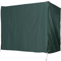 Outsunny Abdeckung für Hollywoodschaukel dunkelgrün Polyester-Mischgewebe B/H/L: ca. 124x164x205 cm von Outsunny