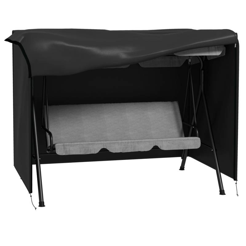 Outsunny Abdeckung für Schaukel Polyester Schwarz 205L x 124B x 164H cm Outsunny Abdeckung für Schaukel Polyester Schwarz 205L x 124B x 164H cm von Outsunny