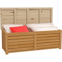 Outsunny Aufbewahrungstruhe für den Außenbereich Garten 176L aus Holz mit Griff, Maße: 130L x 50B x 45H cm   Aosom von Outsunny