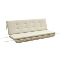 Outsunny Auflagen-Set für Hollywoodschaukel  170 cm Stuhlkissen, Schaukelauflage, Sitzkissen, Gartenpolster mit Rücken- & Seitenkissen, Beige  Aosom.de von Outsunny