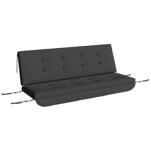 Outsunny Auflagen-Set für Hollywoodschaukel 170 cm Stuhlkissen Schaukelauflage Sitzkissen Gartenschaukel Gartenpolster Rückenkissen Seitenkissen Dunkelgrau Outsunny Auflagen-Set für Hollywoodschaukel 170 cm Stuhlkissen Schaukelauflage Sitzkissen Gartenschaukel Gartenpolster Rückenkissen Seitenkissen Dunkelgrau von Outsunny