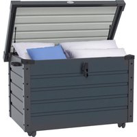 Outsunny Auflagenbox dunkelgrau Stahl B/H/L: ca. 62x65x100 cm von Outsunny