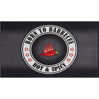 Outsunny BBQ Matte Born to BBQ 120 x 67 x 0,5 cm von Outsunny