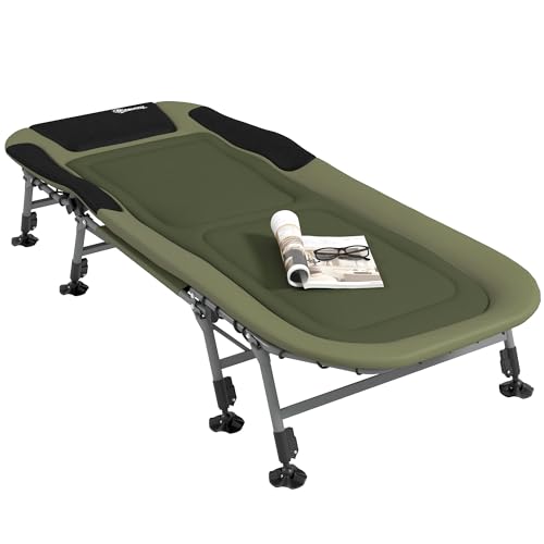 Outsunny Campingbett Feldbett klappbar Reisebett verstellbar Klappbett bis 180 kg belastbar für Outdoor Oxford Grün Outsunny Campingbett Feldbett klappbar Reisebett verstellbar Klappbett bis 180 kg belastbar für Outdoor Oxford Grün von Outsunny