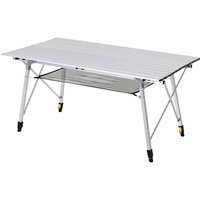 Outsunny Campingtisch, BxHxT: 70 x 73 x 70 cm, Aluminium/Netzstoff - silberfarben Outsunny Campingtisch, BxHxT: 70 x 73 x 70 cm, Aluminium/Netzstoff - silberfarben von Outsunny