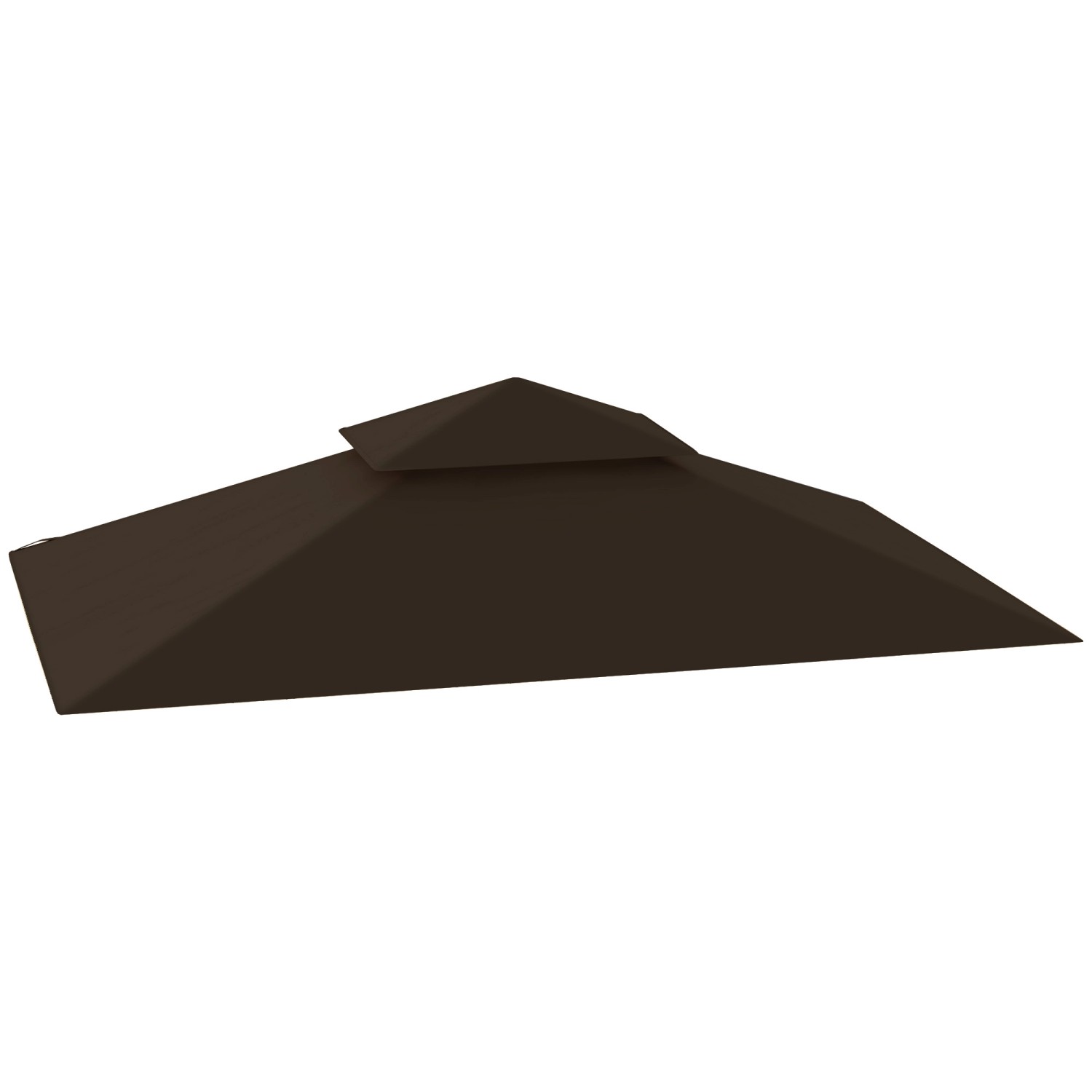 Outsunny Ersatz-Vordach Polyester Kaffee 244L x 152B cm von Outsunny