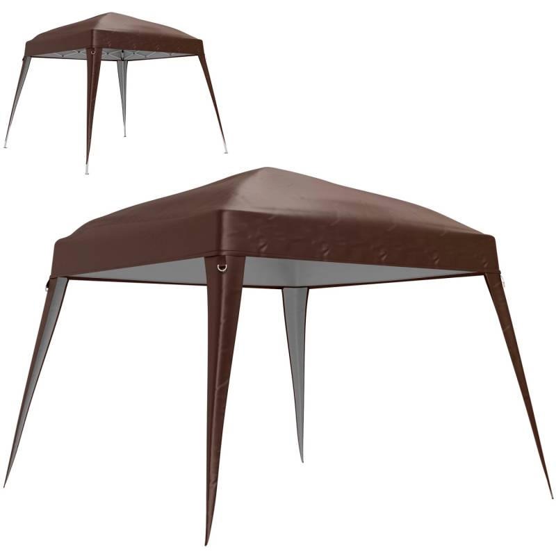 Outsunny Ersatz-Vordach Polyester Kaffee 300L x 300B cm von Outsunny
