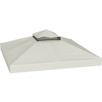 Outsunny Ersatzdach für Pavillon 3 x 3 m, wasserabweisend Pavillondach von Outsunny
