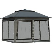 Outsunny Faltpavillon, Linear-Form, BxT: 325 x 325 cm - gruen von Outsunny