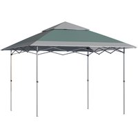 Outsunny Faltpavillon Pop-Up-Zelt Gartenpavillon Rollentasche Oxford-Gewebe 3,6 x 3,6 m Grün von Outsunny