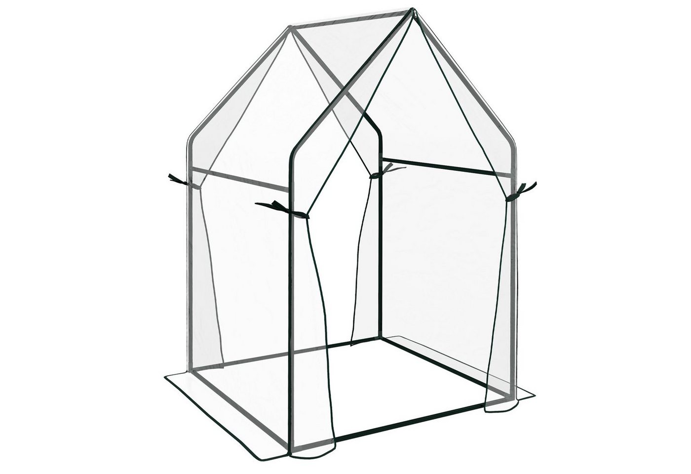 Outsunny Foliengewächshaus Gewächshaus, Treibhaus mit Doppeltür, BxTxH: 90 x 90 x 145 cm, BxLxH: 90 x 90 x 145 cm, 0.1 mm Wandstärke, Pflanzenhaus 1-St., Tomatenhaus, PE, transparent, 90 x 90 x 145 cm Outsunny Foliengewächshaus Gewächshaus, Treibhaus mit Doppeltür, BxTxH: 90 x 90 x 145 cm, BxLxH: 90 x 90 x 145 cm, 0.1 mm Wandstärke, Pflanzenhaus 1-St., Tomatenhaus, PE, transparent, 90 x 90 x 145 cm von Outsunny