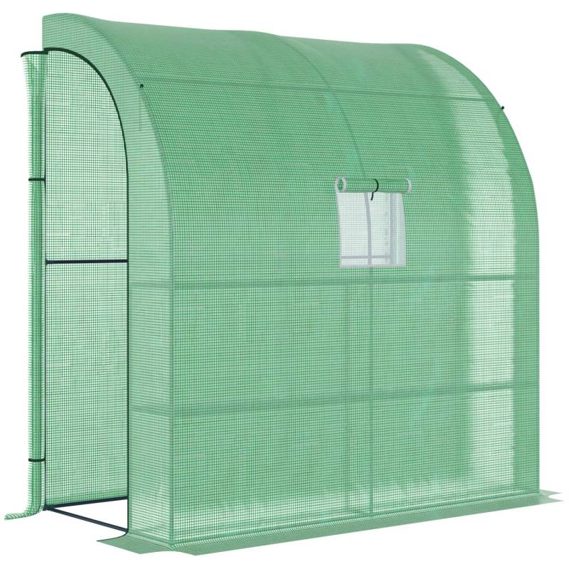 Outsunny Foliengewächshaus mit Mesh Fenster 200 x 100 x 215 cm von Outsunny