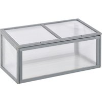 Outsunny Frühbeet, BxHxL: 46 x 40 x 90 cm, Tannenholz/Polycarbonat - grau von Outsunny