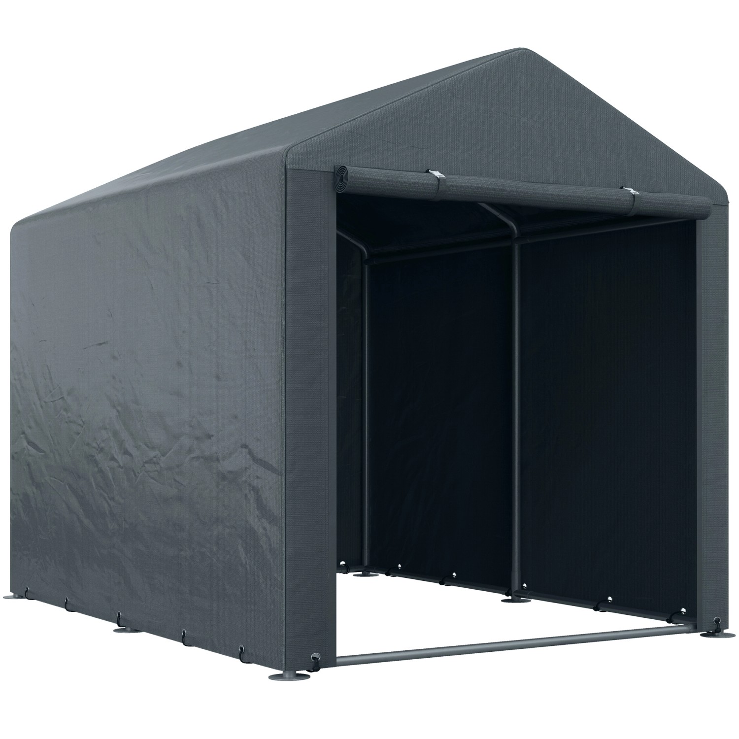 Outsunny Garagenzelt 1,6 x 2,18 x 1,72m mit UV-Schutz Dunkelgrau Outsunny Garagenzelt 1,6 x 2,18 x 1,72m mit UV-Schutz Dunkelgrau von Outsunny