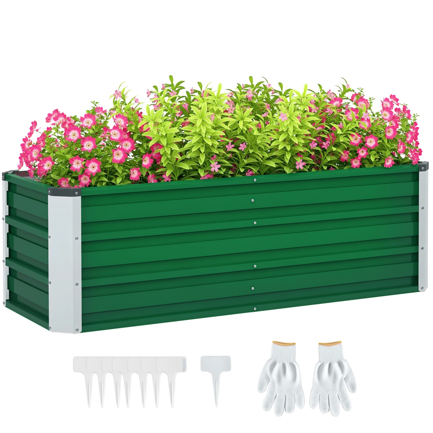 Outsunny Garten-Bett Gartenbeet Stahl 125L x 47B x 40H cm Outsunny Garten-Bett Gartenbeet Stahl 125L x 47B x 40H cm von Outsunny