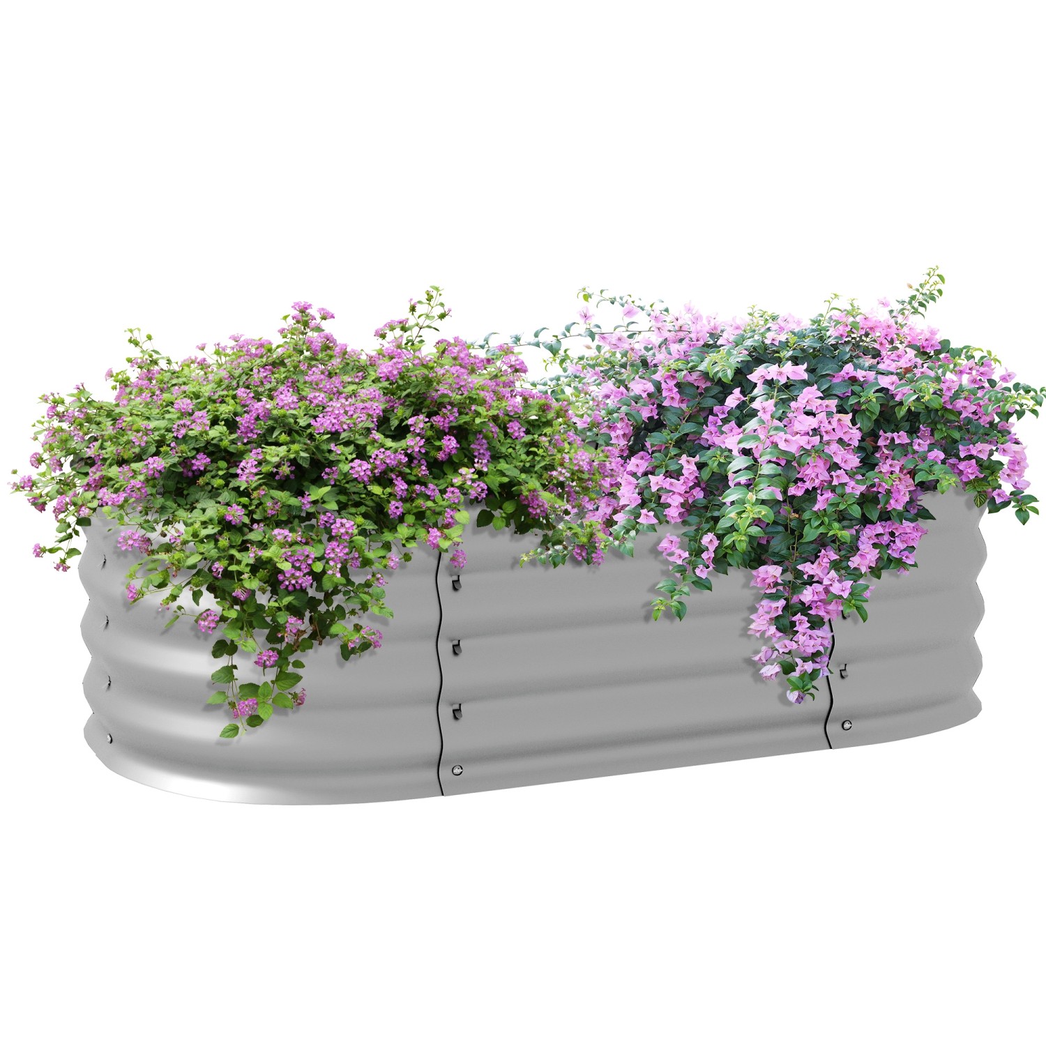 Outsunny Garten-Bett Verzinktes Metall Silber 105L x 62B x 30H cm Outsunny Garten-Bett Verzinktes Metall Silber 105L x 62B x 30H cm von Outsunny