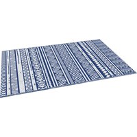 Outsunny Garten Teppich Style Graphique - Reversible Teppich 2 Muster - Maße 2,74L x 1,82B m - Hochdichtes PP 310 g/m² Blau und Weiß   Aosom von Outsunny