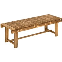 Outsunny Gartenbank braun Holz B/H/L: ca. 38x35x110 cm von Outsunny