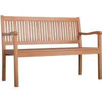 Outsunny Gartenbank gelb Holz B/H/T: ca. 127x91x62 cm von Outsunny