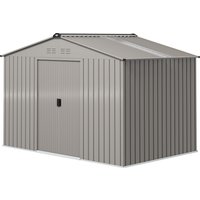 Outsunny Gartenhaus aus Metall 5,4 m² Gartenhütte 277 x 195 x 192 cm Werkzeuglager mit Fundament, verriegelbaren Schiebetüren und 4 Belüftungsöffnungen - Anthrazit Aosom Outsunny Gartenhaus aus Metall 5,4 m² Gartenhütte 277 x 195 x 192 cm Werkzeuglager mit Fundament, verriegelbaren Schiebetüren und 4 Belüftungsöffnungen - Anthrazit Aosom von Outsunny