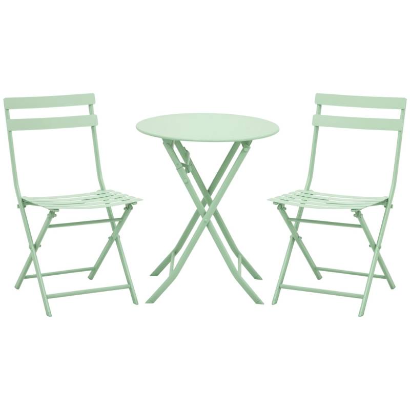 Outsunny Gartenmöbel-Set für 2 Personen Metall 60L x 71H cm Outsunny Gartenmöbel-Set für 2 Personen Metall 60L x 71H cm von Outsunny