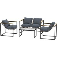 Outsunny Gartenmöbel-Set grau Polyester B/H/L: ca. 70x67x114 cm von Outsunny