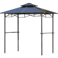Outsunny Gartenpavillon 2,4 x 1,5 m - Grillabdeckung - Steakhouse 2 Seitengestelle - Grilldach - Aluminium-Metall Schwarz Polycarbonat-Dach Aosom Outsunny Gartenpavillon 2,4 x 1,5 m - Grillabdeckung - Steakhouse 2 Seitengestelle - Grilldach - Aluminium-Metall Schwarz Polycarbonat-Dach Aosom von Outsunny