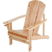 Outsunny Gartensessel natur Holz B/H/T: ca. 97x93x72 cm von Outsunny