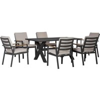 Outsunny Gartensitzgruppe grau Aluminium B/H/L: ca. 93x73x175 cm von Outsunny