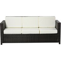 Outsunny Gartensofa, 3-Sitzer, BxHxT: 185 x 80 x 70 cm - braun von Outsunny