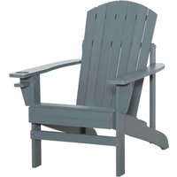 Outsunny Gartenstuhl dunkelgrau Holz B/H/T: ca. 97x93x73 cm von Outsunny