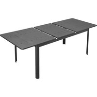 Outsunny Gartentisch schwarz Aluminium B/H/L: ca. 90x75x240 cm von Outsunny