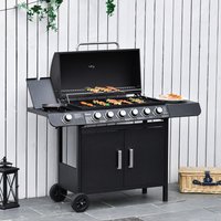 Outsunny Gasgrill Metall B/H/L: ca. 50x100x135 cm von Outsunny