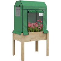 Outsunny Hochbeet-Abdeckung grün Kunststoff B/H/L: ca. 60x165x86 cm von Outsunny