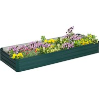 Outsunny Hochbeet grün Stahl B/H/L: ca. 90,5x30x241 cm von Outsunny
