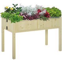 Outsunny Hochbeet natur B/H/L: ca. 56x76x115 cm von Outsunny