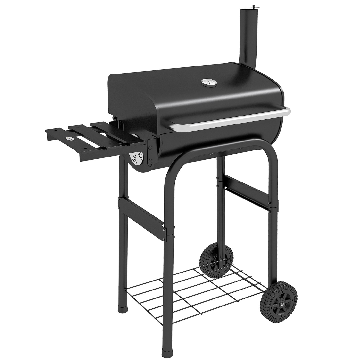 Outsunny Holzkohlegrill Metall Edelstahl Schwarz 83L x 46,5B x 115H cm Outsunny Holzkohlegrill Metall Edelstahl Schwarz 83L x 46,5B x 115H cm von Outsunny